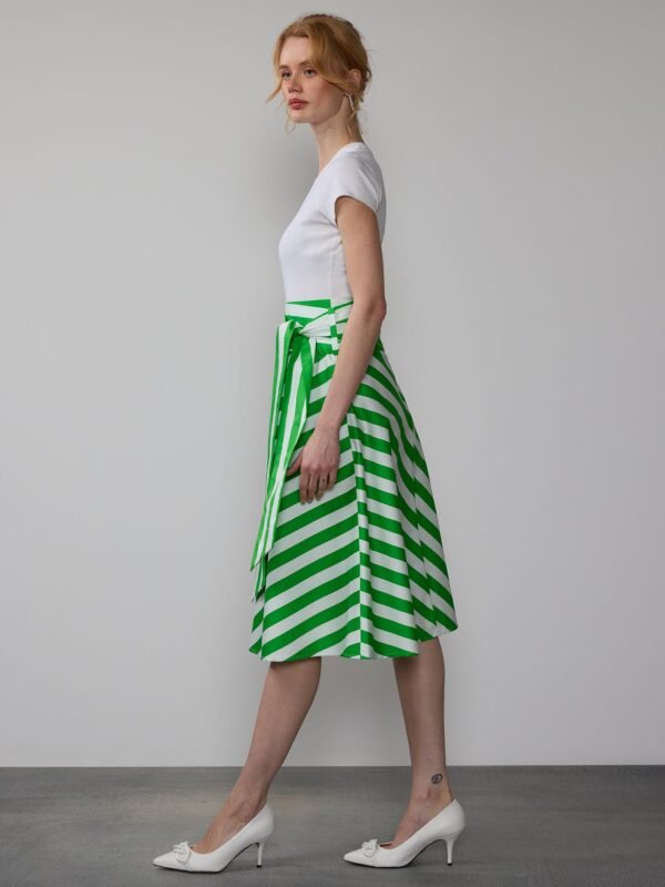 Yarn Dyed Striped Skirt - Image 2