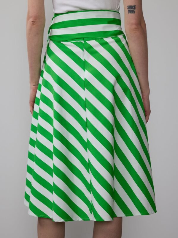 Yarn Dyed Striped Skirt - Image 3