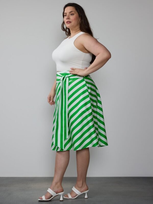 Yarn Dyed Striped Skirt