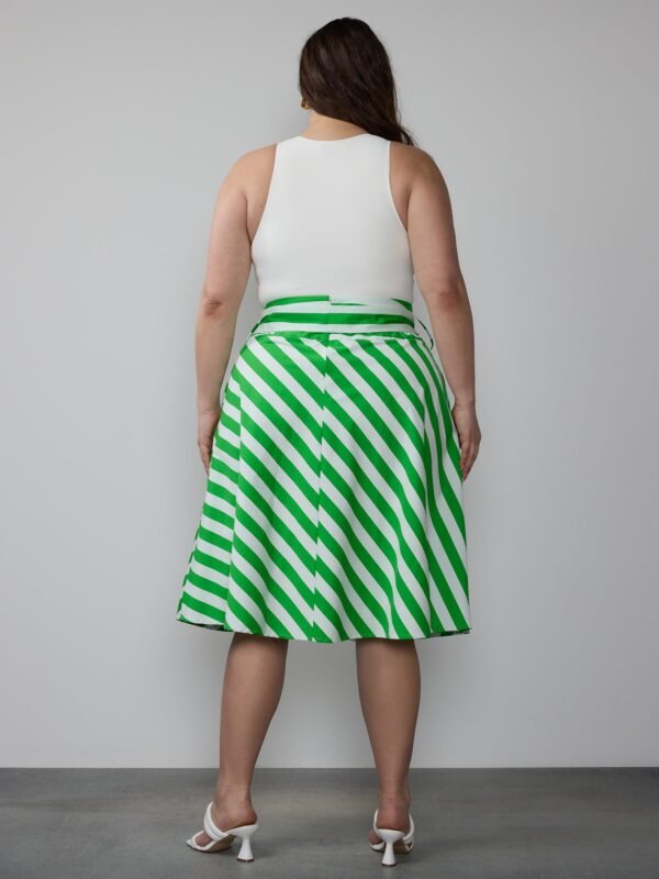 Yarn Dyed Striped Skirt - Image 4